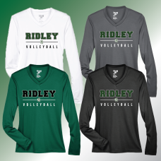 Ridley Volleyball Ladies Long Sleeve Tech Tee